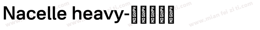 Nacelle heavy字体转换